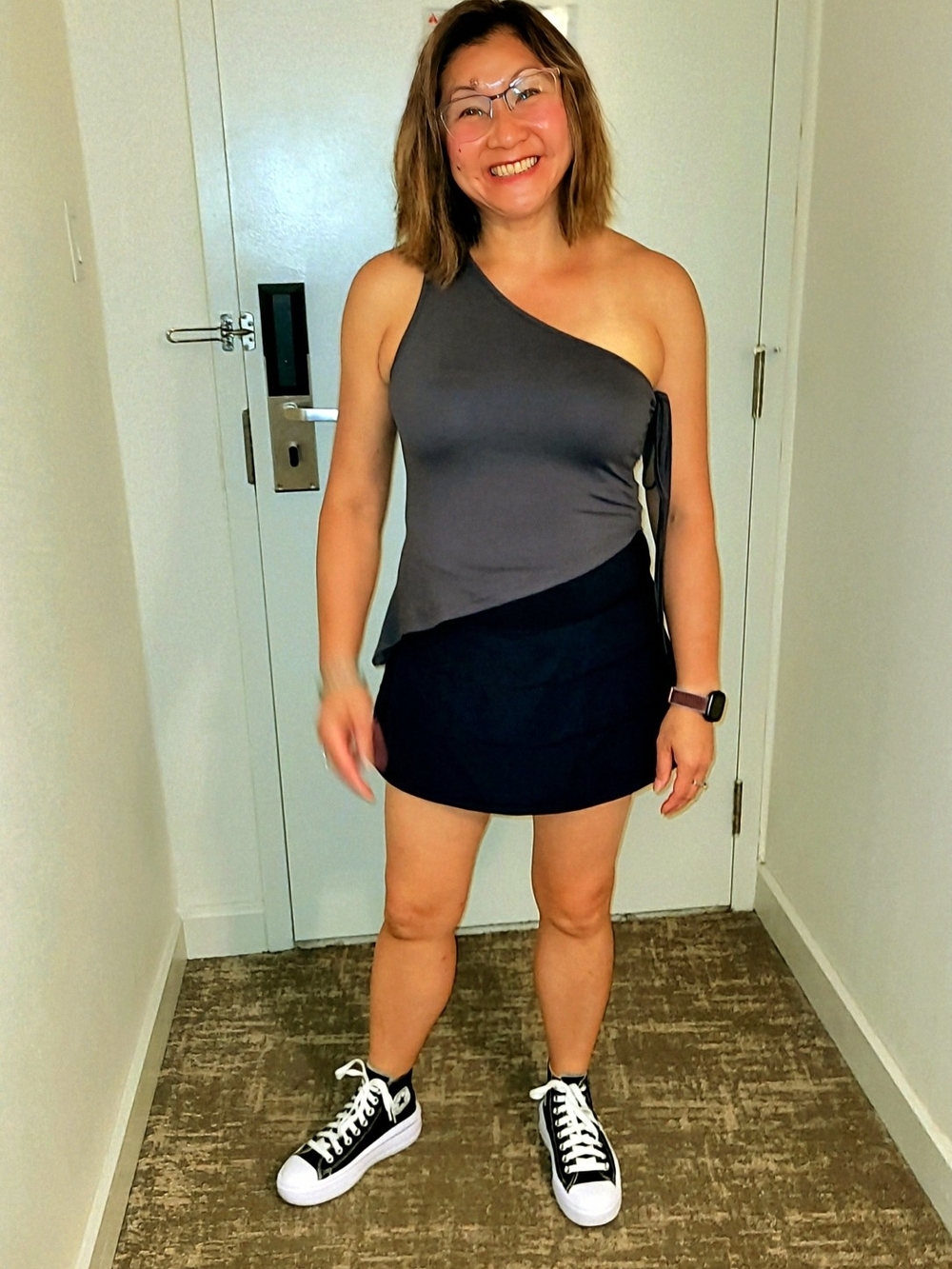 Black Women's Skirted Short
